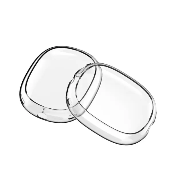 a.ap2 .22a Main Clear StrapsCo Smooth Silicone Rubber Earphone Covers for Apple AirPods Max