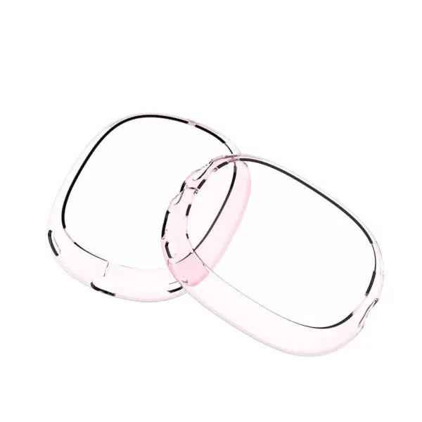 a.ap2 .13a Main Transparent Pink StrapsCo Smooth Silicone Rubber Earphone Covers for Apple AirPods Max
