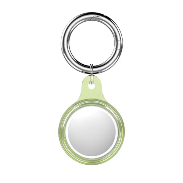 a.at2 .11 Main Lime Green StrapsCo Keyring Apple AirTag Holder Protective Case