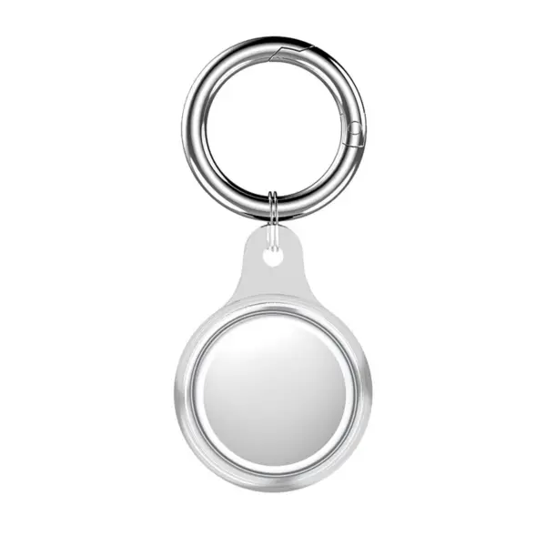 a.at2 .7 Main Grey StrapsCo Keyring Apple AirTag Holder Protective Case