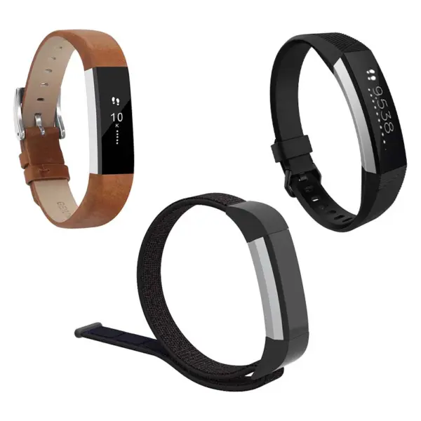 Mens Strap Bundle for Fitbit Alta Alta HR Tan Black Black
