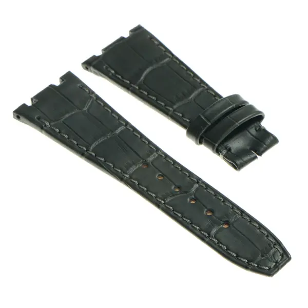 ap.l4.7 DASSARI Croc Embosed Leather Strap for Audemars Piguet in Grey