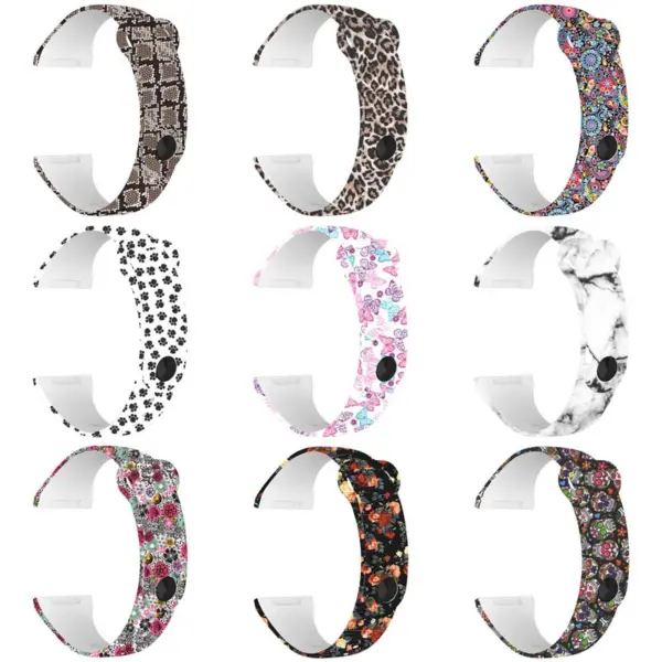 fb.r62 All Color StrapsCo Pin and Tuck Silicone Rubber Watch Band Strap for Fitbit Versa 3 Sense