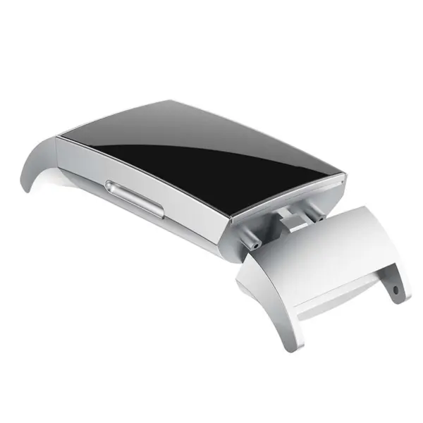fb.ad2 .ss Main Silver StrapsCo Stainless Steel Strap Adapter for Fitbit Charge 4 Charge 3