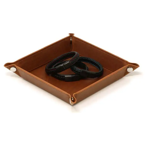 Bx1.mb Creative (Brushed Black Clasp) StrapsCo Braided Leather Bracelet