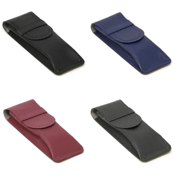 DASSARI Saffiano Leather Watch Pouch All Colors