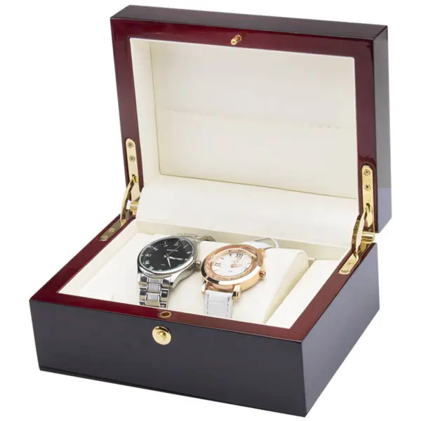 Wood Watch Box For 2 Watches