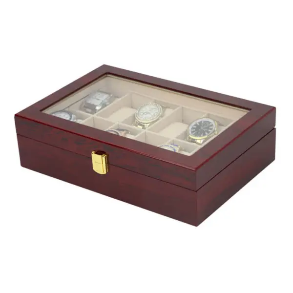 Wood Watch Box For 12 Watches 4