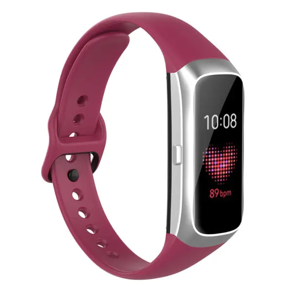 s.r15.6 Main Red StrapsCo Silicone Rubber Watch Band Strap for Samsung Galaxy Fit e