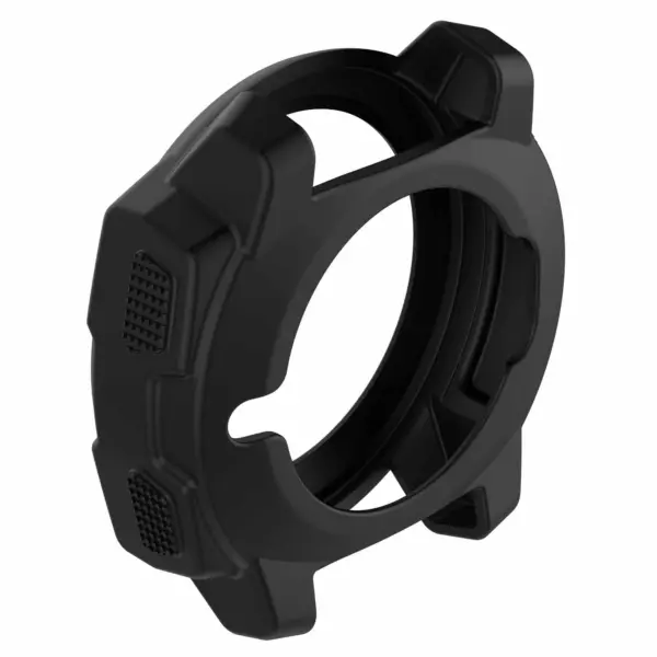 g.pc14 Back Black StrapsCo Silicone Rubber Protective Case Cover for Garmin Instinct
