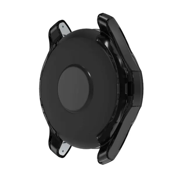 s.pc4 .1 Back Black StrapsCo Silicone Rubber Protective Case Cover for Samsung Galaxy Watch 46mm
