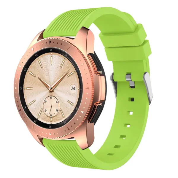 S.r18.11 Main Green StrapsCo Silicone Rubber Watch Band Strap For Samsung Galaxy Watch 42mm