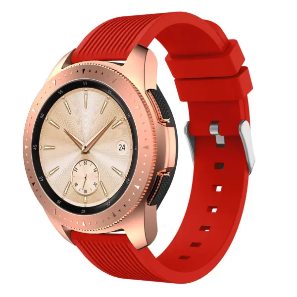 S.r18.6 Main Red StrapsCo Silicone Rubber Watch Band Strap For Samsung Galaxy Watch 42mm