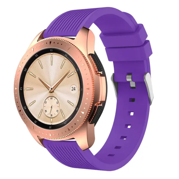 S.r18.18 Main Purple StrapsCo Silicone Rubber Watch Band Strap For Samsung Galaxy Watch 42mm