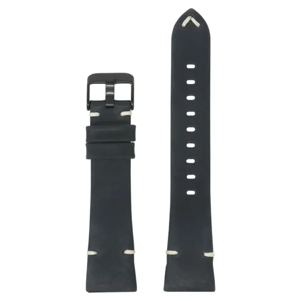 Fb.l18.5.mb Main Indigo Blue StrapsCo Vintage Hand Stitched Leather Watch Band Strap For Fitbit Charge 3