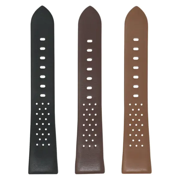 Fb.l16.mb All Colors StrapsCo Perforated Leather Rally Watch Band Strap For Fitbit Charge 3