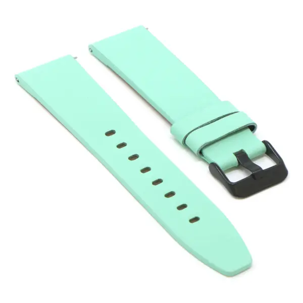 Lmx.fb.l22.11.mb Angle Mint (Black Buckle) StrapsCo 23mm Smooth Leather Watch Band Strap W Black Buckle Fits Luminox