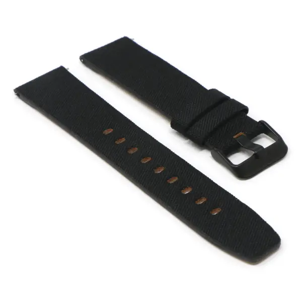 Lmx.fb.ny12.1.mb Black Angle StrapsCo 23mm Nylon Watch Band Strap W Black Buckle Fits Luminox