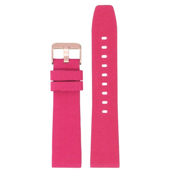 Lmx.fb.ny12.13a.mb Up Dark Pink (Rose Gold Buckle) StrapsCo Nylon Watch Band Strap W Black Buckle Fits Luminox