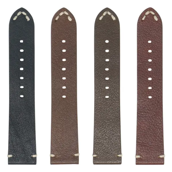 X9 All Colors StrapsCo Hand Stitched Textured Leather Watch Band Strap 20mm 22mm 24mm
