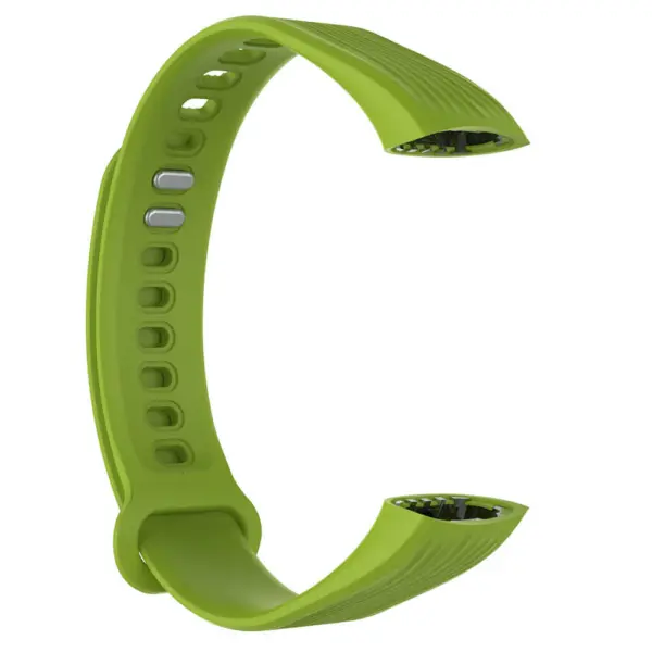 H.r4.11 Alt Green StrapsCo Silicone Rubber Watch Band Strap Compatible With Huawei Honor Band 3