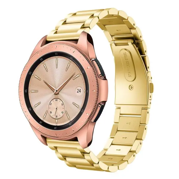 S.m8.yg.20 Main Yellow Gold StrapsCo Stainless Steel Watch Band Strap Compatible With Samsung Galaxy Watch, Galaxy Watch Active & Gear