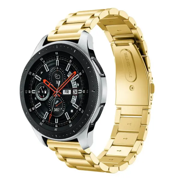 S.m8.yg.22 Main Yellow Gold StrapsCo Stainless Steel Watch Band Strap Compatible With Samsung Galaxy Watch, Galaxy Watch Active & Gear