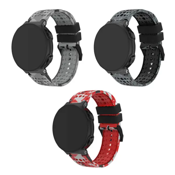 G.r34.mb All Colour StrapsCo Rubber Watch Band Strap W Black Buckle For Garmin Forerunner 200 230 235 620 630 735XT & Approach