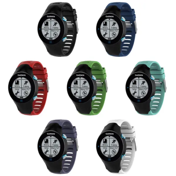 G.r28 All Colors StrapsCo Silicone Rubber Replacement Watch Band Strap For Garmin Forerunner 610
