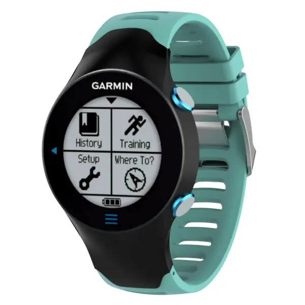 G.r28.11a Main Teal StrapsCo Silicone Rubber Replacement Watch Band Strap For Garmin Forerunner 610