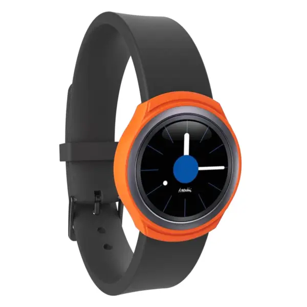 S.pc2.12 Front 2 Silicone Case Fits Gear S2 R270 R730 In Orange