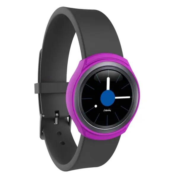 S.pc2.18 Front 2 Silicone Case Fits Gear S2 R270 R730 In Purple