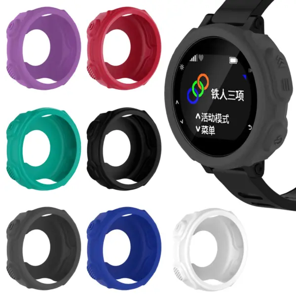 G.pc8.7 Gallery Silicone Rubber Case Fits Forerunner 235 735xt In Grey