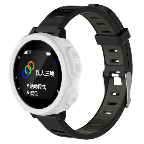 G.pc8.22 Silicone Rubber Case Fits Forerunner 235 735xt In White