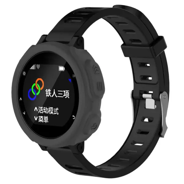 G.pc8.7 Silicone Rubber Case Fits Forerunner 235 735xt In Grey
