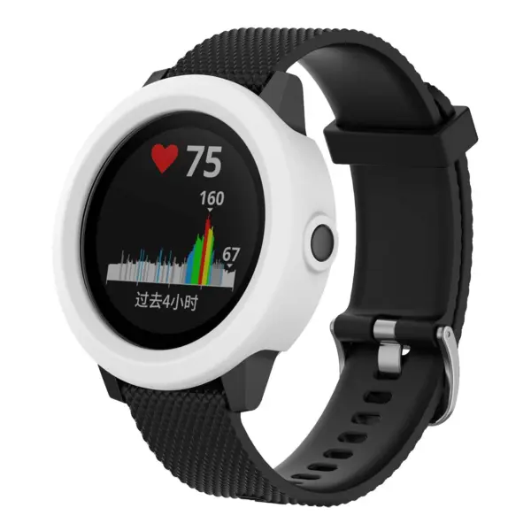 G.pc1.22 Front Silicone Protective Case Fits Garmin Vivoactive 3 In White