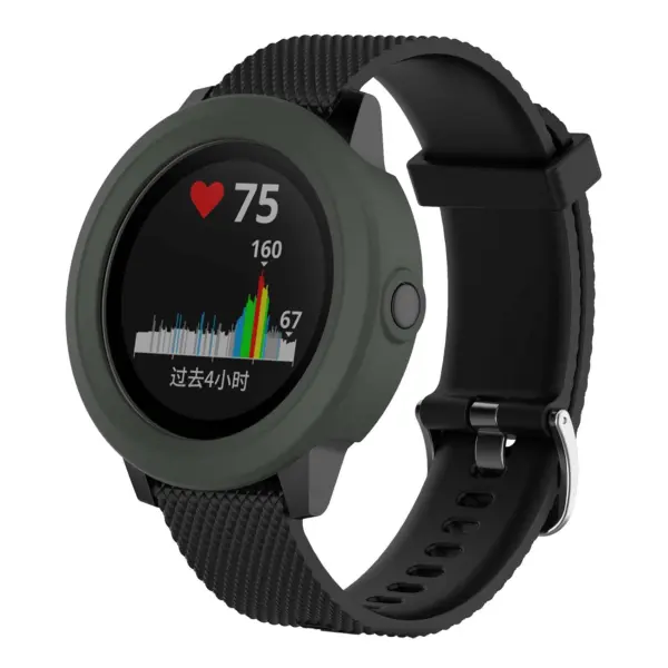 G.pc1.7 Front Silicone Protective Case Fits Garmin Vivoactive 3 In Grey