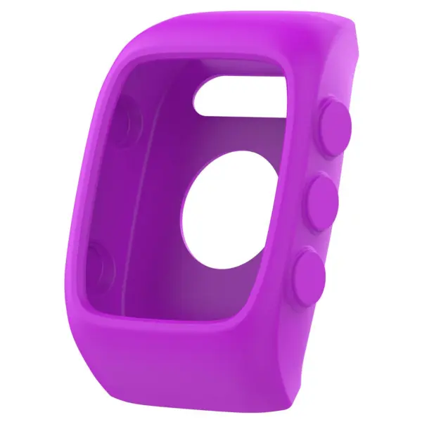 P.pc1.18 Front 2 Silicone Case Fits Polar M400 M430 In Purple