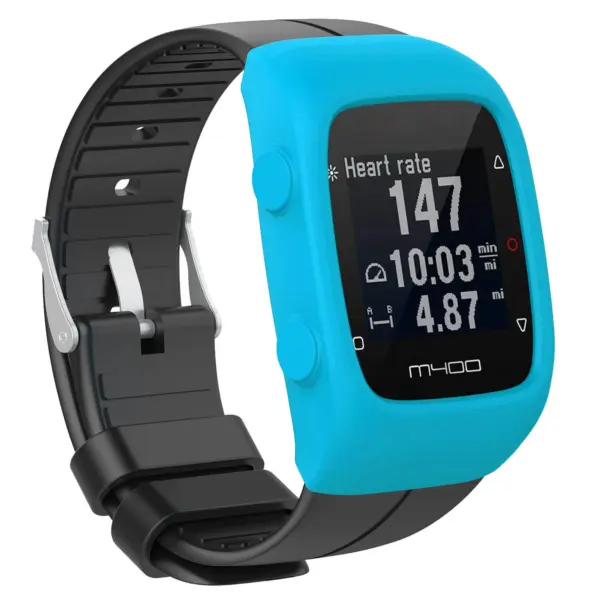 P.pc1.5 Front Silicone Case Fits Polar M400 M430 In Blue