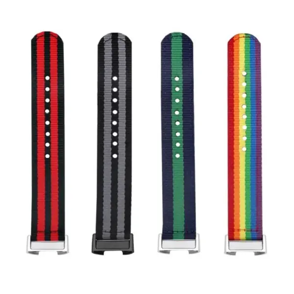 Fb.ny5 All Nylon Replacement Watch Band Strap For Fitbit Charge 3