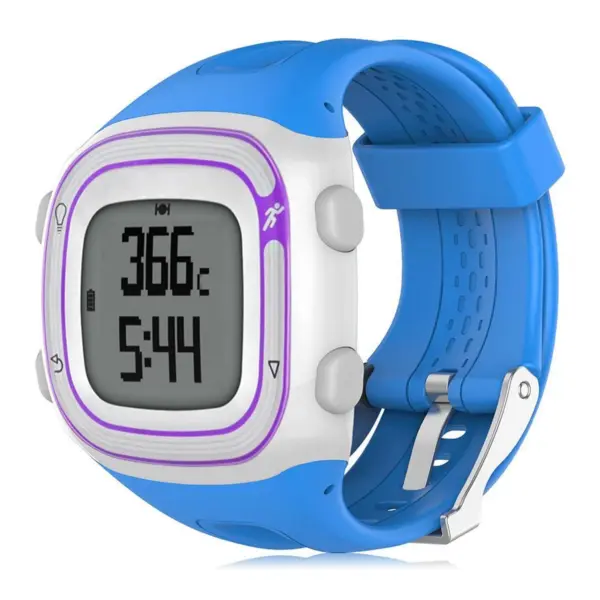 G.r19.5 Silicone Strap For Garmin Forerunner 10 15 In Blue 2