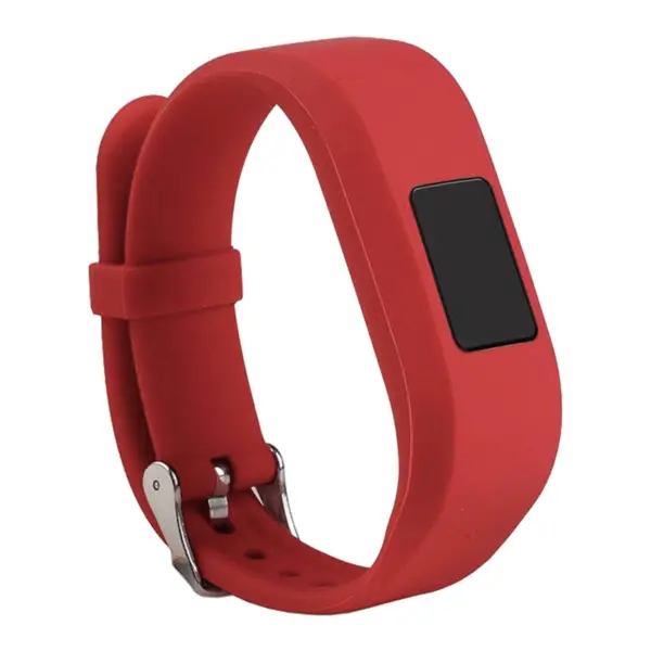 G.r.21.6 Silicone Strap For GarminnGarmin Vivofit JR In Red