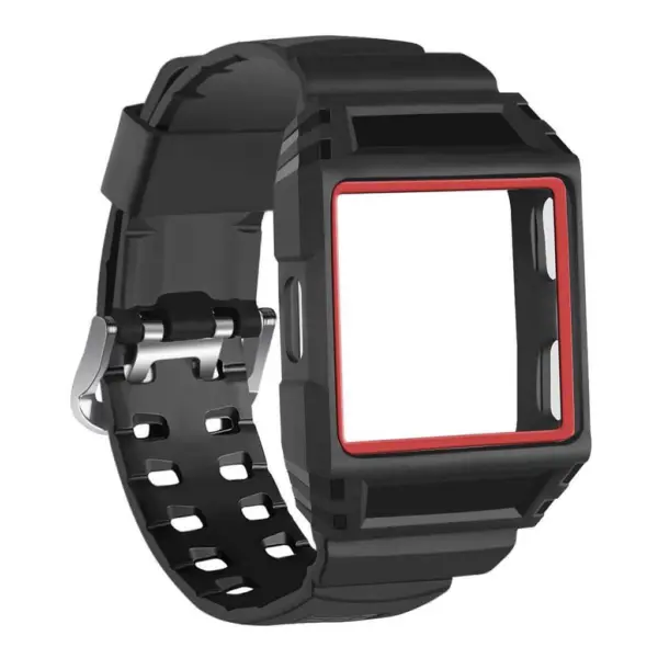 Fb.r19.1.6 TPU Rubber W Shock Resistant Protective Case In Black And Red 2