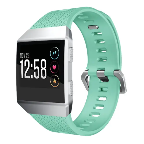 FIXfb.r18.11 Fitbit Ionic Silicone Rubber Sports Strap In Green