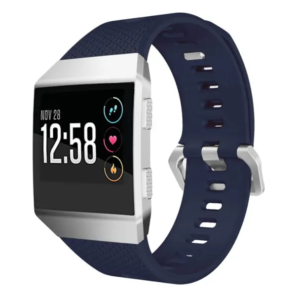 Fb.r18.5 Fitbit Ionic Silicone Rubber Sports Strap In Blue