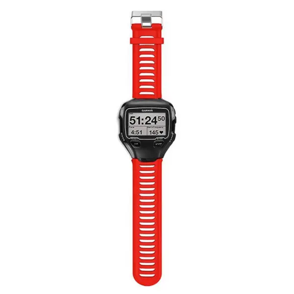 G.r7.6 Silicone Strap For Garmin Forerunner 910XT In Red 2
