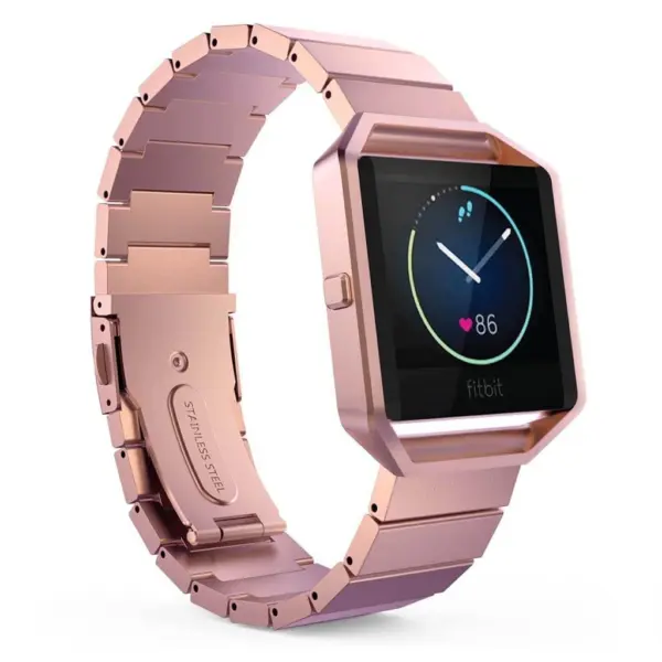 Fb.r18.13 Blaze Stailesss Steel Band In Pink Gold