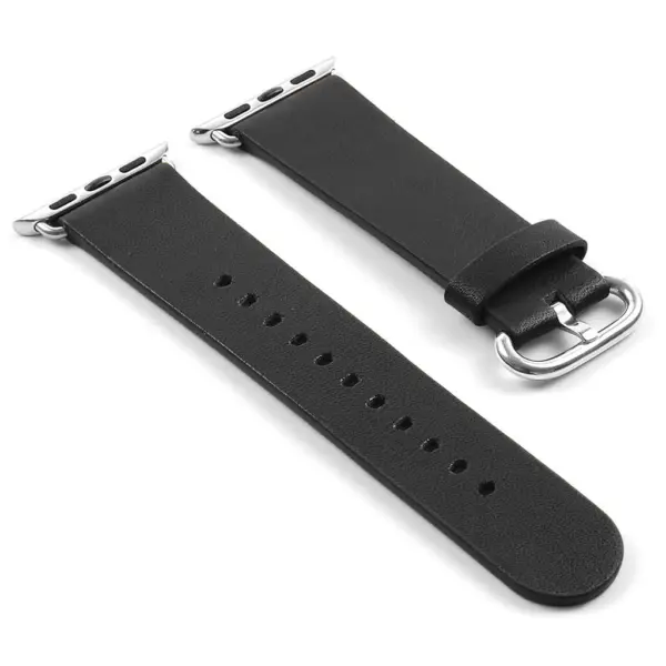 a.l4.1 DASSARI Vintage Leather Strap For Apple in Black