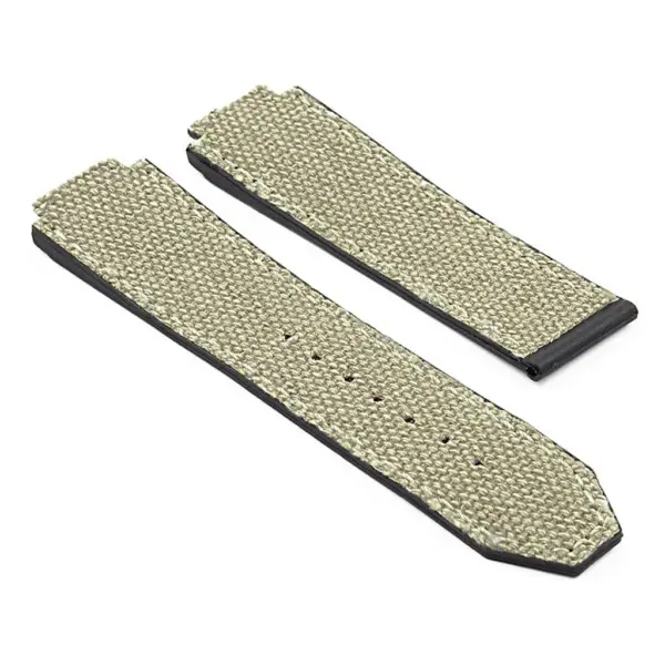 hb13.22 DASSARI Canvas Strap for Hublot Big Bang in White