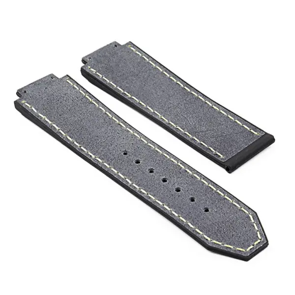 hbl1.5 DASSARI Vintage Leather Strap for Hublot Big Bang in Blue